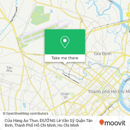 Cửa Hàng Áo Thun, ĐƯỜNG Lê Văn Sỹ Quận Tân Bình, Thành Phố Hồ Chí Minh map