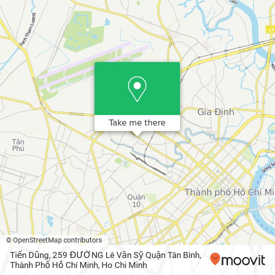 Tiến Dũng, 259 ĐƯỜNG Lê Văn Sỹ Quận Tân Bình, Thành Phố Hồ Chí Minh map