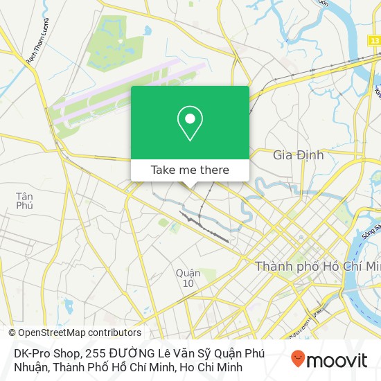 DK-Pro Shop, 255 ĐƯỜNG Lê Văn Sỹ Quận Phú Nhuận, Thành Phố Hồ Chí Minh map