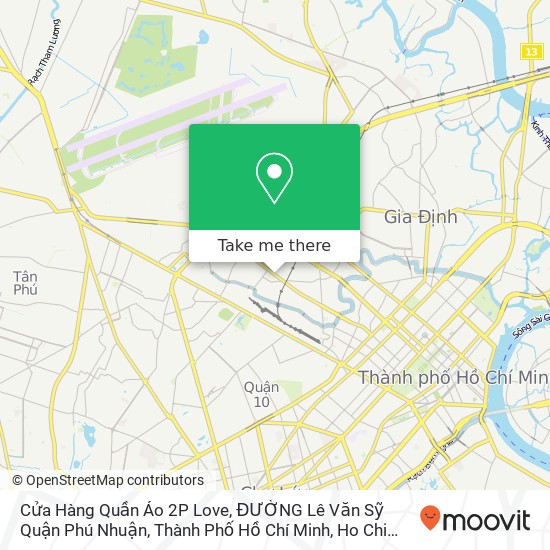 Cửa Hàng Quần Áo 2P Love, ĐƯỜNG Lê Văn Sỹ Quận Phú Nhuận, Thành Phố Hồ Chí Minh map