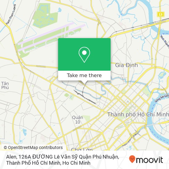 Alen, 126A ĐƯỜNG Lê Văn Sỹ Quận Phú Nhuận, Thành Phố Hồ Chí Minh map