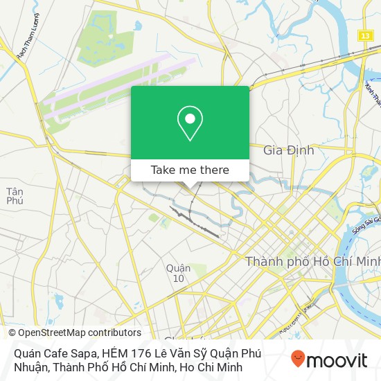 Quán Cafe Sapa, HẺM 176 Lê Văn Sỹ Quận Phú Nhuận, Thành Phố Hồ Chí Minh map