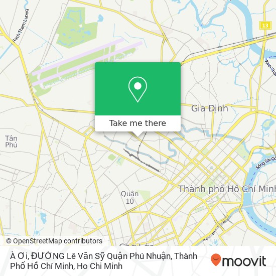 À Ơi, ĐƯỜNG Lê Văn Sỹ Quận Phú Nhuận, Thành Phố Hồ Chí Minh map