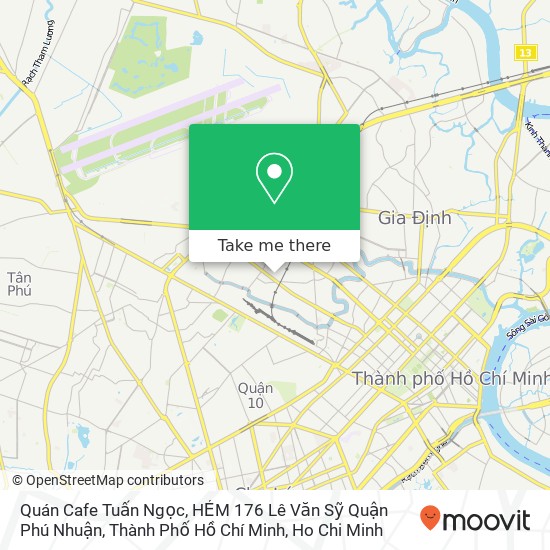 Quán Cafe Tuấn Ngọc, HẺM 176 Lê Văn Sỹ Quận Phú Nhuận, Thành Phố Hồ Chí Minh map