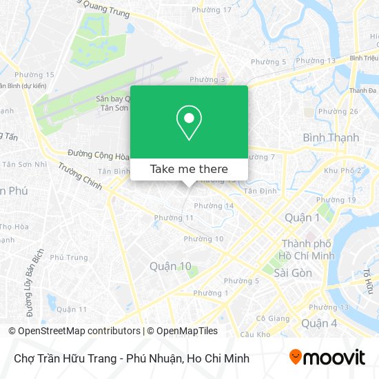 Chợ Trần Hữu Trang - Phú Nhuận map