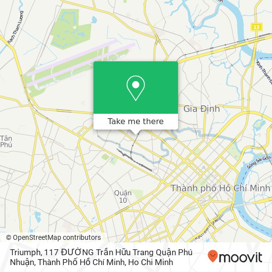 Triumph, 117 ĐƯỜNG Trần Hữu Trang Quận Phú Nhuận, Thành Phố Hồ Chí Minh map