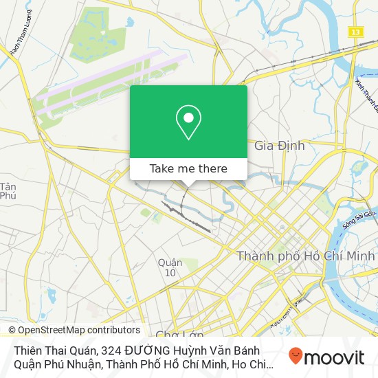 Thiên Thai Quán, 324 ĐƯỜNG Huỳnh Văn Bánh Quận Phú Nhuận, Thành Phố Hồ Chí Minh map