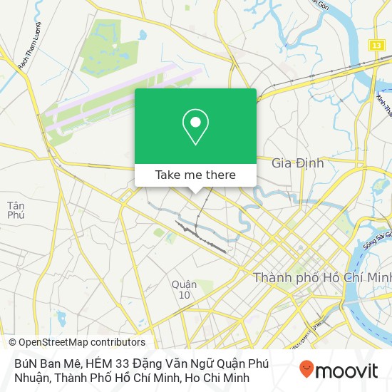 BúN Ban Mê, HẺM 33 Đặng Văn Ngữ Quận Phú Nhuận, Thành Phố Hồ Chí Minh map
