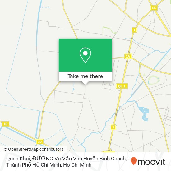 Quán Khôi, ĐƯỜNG Võ Văn Vân Huyện Bình Chánh, Thành Phố Hồ Chí Minh map