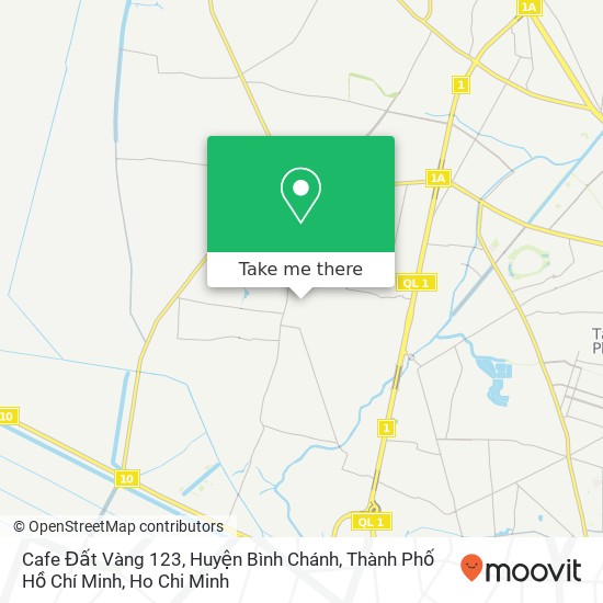 Cafe Đất Vàng 123, Huyện Bình Chánh, Thành Phố Hồ Chí Minh map