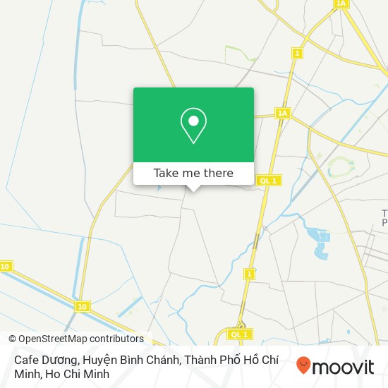 Cafe Dương, Huyện Bình Chánh, Thành Phố Hồ Chí Minh map