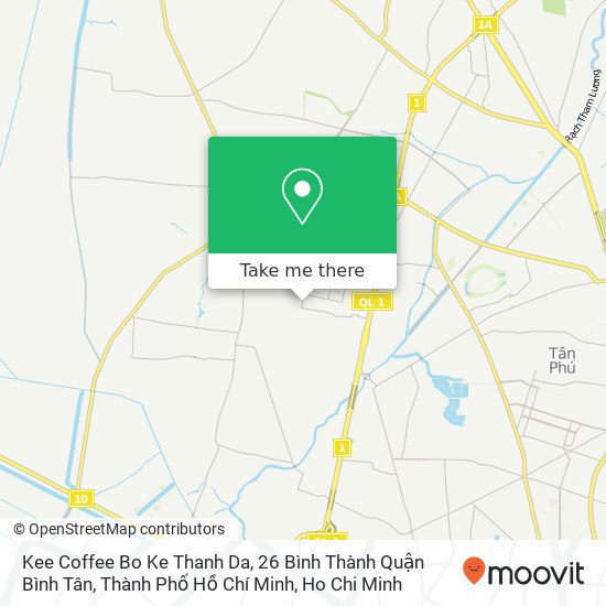 Kee Coffee Bo Ke Thanh Da, 26 Bình Thành Quận Bình Tân, Thành Phố Hồ Chí Minh map