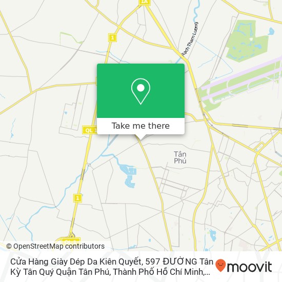 Cửa Hàng Giày Dép Da Kiên Quyết, 597 ĐƯỜNG Tân Kỳ Tân Quý Quận Tân Phú, Thành Phố Hồ Chí Minh map