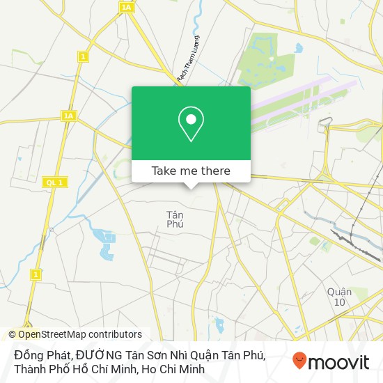 Đồng Phát, ĐƯỜNG Tân Sơn Nhì Quận Tân Phú, Thành Phố Hồ Chí Minh map