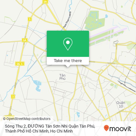 Sông Thu 2, ĐƯỜNG Tân Sơn Nhì Quận Tân Phú, Thành Phố Hồ Chí Minh map