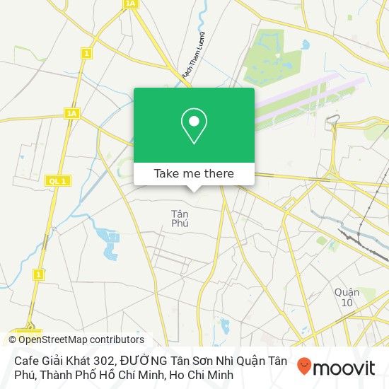 Cafe Giải Khát 302, ĐƯỜNG Tân Sơn Nhì Quận Tân Phú, Thành Phố Hồ Chí Minh map