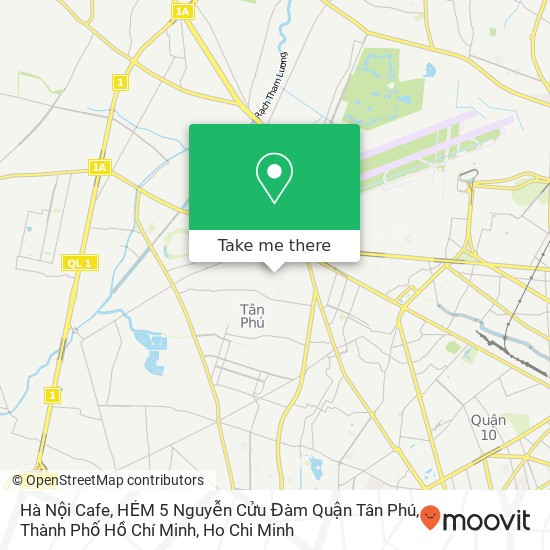 Hà Nội Cafe, HẺM 5 Nguyễn Cửu Đàm Quận Tân Phú, Thành Phố Hồ Chí Minh map