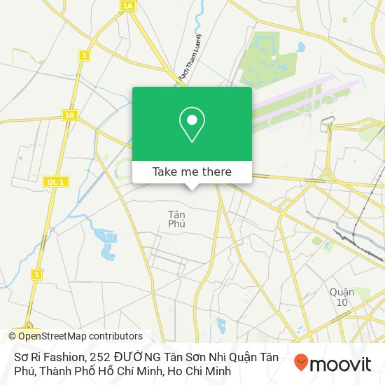 Sơ Ri Fashion, 252 ĐƯỜNG Tân Sơn Nhì Quận Tân Phú, Thành Phố Hồ Chí Minh map
