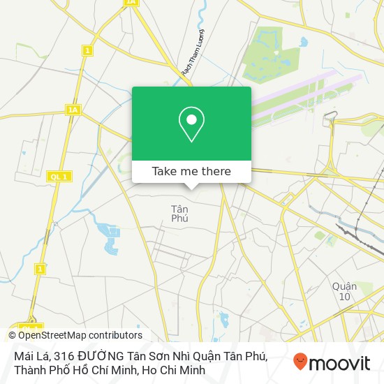 Mái Lá, 316 ĐƯỜNG Tân Sơn Nhì Quận Tân Phú, Thành Phố Hồ Chí Minh map
