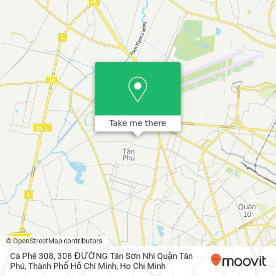 Cà Phê 308, 308 ĐƯỜNG Tân Sơn Nhì Quận Tân Phú, Thành Phố Hồ Chí Minh map