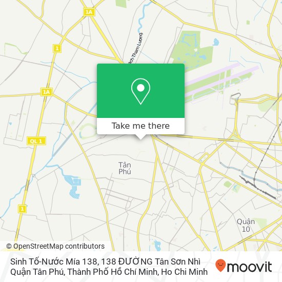 Sinh Tố-Nước Mía 138, 138 ĐƯỜNG Tân Sơn Nhì Quận Tân Phú, Thành Phố Hồ Chí Minh map