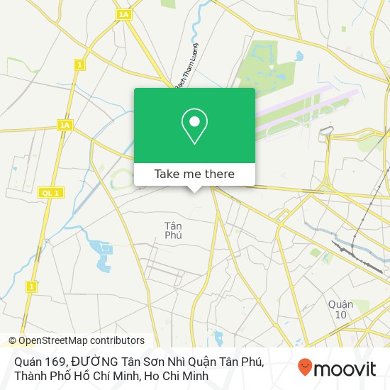 Quán 169, ĐƯỜNG Tân Sơn Nhì Quận Tân Phú, Thành Phố Hồ Chí Minh map