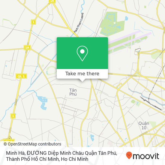 Minh Hà, ĐƯỜNG Diệp Minh Châu Quận Tân Phú, Thành Phố Hồ Chí Minh map