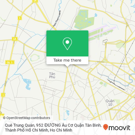 Quê Trung Quán, 952 ĐƯỜNG Âu Cơ Quận Tân Bình, Thành Phố Hồ Chí Minh map