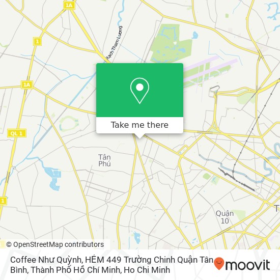 Coffee Như Quỳnh, HẺM 449 Trường Chinh Quận Tân Bình, Thành Phố Hồ Chí Minh map