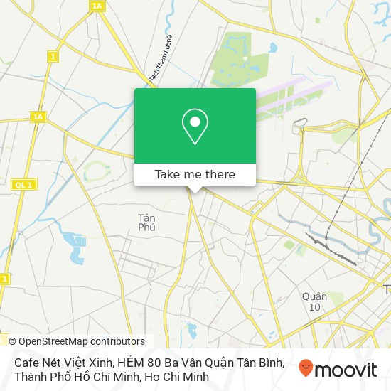 Cafe Nét Việt Xinh, HẺM 80 Ba Vân Quận Tân Bình, Thành Phố Hồ Chí Minh map