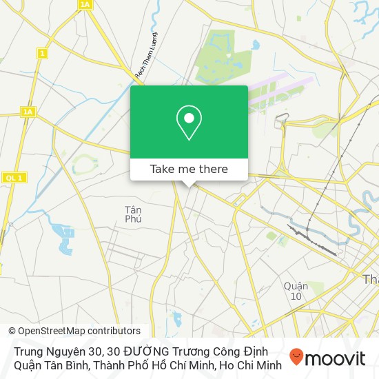 Trung Nguyên 30, 30 ĐƯỜNG Trương Công Định Quận Tân Bình, Thành Phố Hồ Chí Minh map