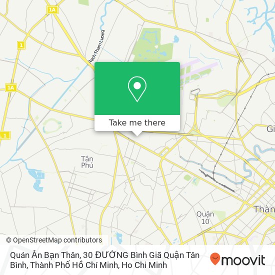 Quán Ăn Bạn Thân, 30 ĐƯỜNG Bình Giã Quận Tân Bình, Thành Phố Hồ Chí Minh map