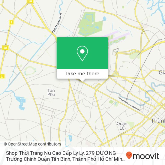 Shop Thời Trang Nữ Cao Cấp Ly Ly, 279 ĐƯỜNG Trường Chinh Quận Tân Bình, Thành Phố Hồ Chí Minh map