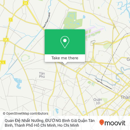 Quán Đệ Nhất Nướng, ĐƯỜNG Bình Giã Quận Tân Bình, Thành Phố Hồ Chí Minh map