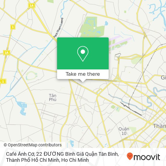 Café Ánh Cơ, 22 ĐƯỜNG Bình Giã Quận Tân Bình, Thành Phố Hồ Chí Minh map