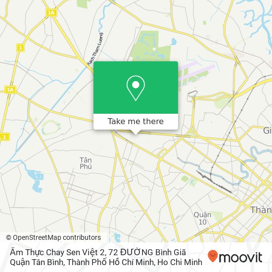 Ẩm Thực Chay Sen Việt 2, 72 ĐƯỜNG Bình Giã Quận Tân Bình, Thành Phố Hồ Chí Minh map