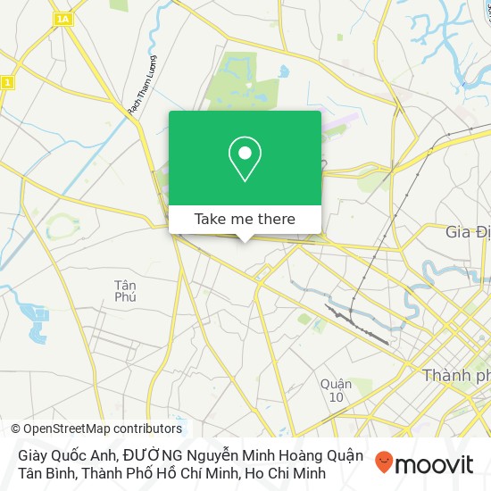 Giày Quốc Anh, ĐƯỜNG Nguyễn Minh Hoàng Quận Tân Bình, Thành Phố Hồ Chí Minh map