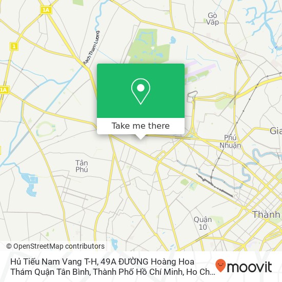 Hủ Tiếu Nam Vang T-H, 49A ĐƯỜNG Hoàng Hoa Thám Quận Tân Bình, Thành Phố Hồ Chí Minh map