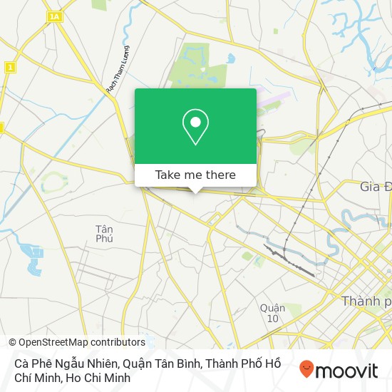 Cà Phê Ngẫu Nhiên, Quận Tân Bình, Thành Phố Hồ Chí Minh map