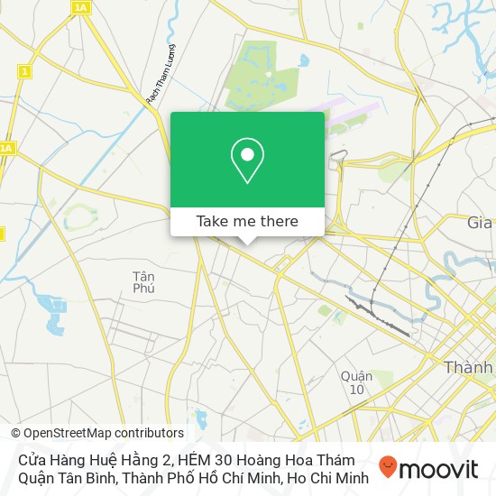 Cửa Hàng Huệ Hằng 2, HẺM 30 Hoàng Hoa Thám Quận Tân Bình, Thành Phố Hồ Chí Minh map