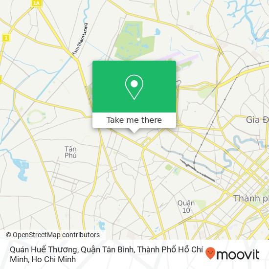 Quán Huế Thương, Quận Tân Bình, Thành Phố Hồ Chí Minh map