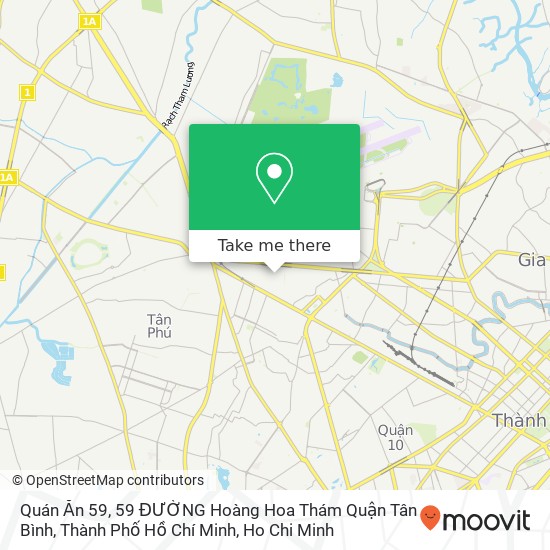 Quán Ăn 59, 59 ĐƯỜNG Hoàng Hoa Thám Quận Tân Bình, Thành Phố Hồ Chí Minh map