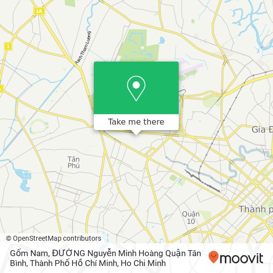 Gốm Nam, ĐƯỜNG Nguyễn Minh Hoàng Quận Tân Bình, Thành Phố Hồ Chí Minh map