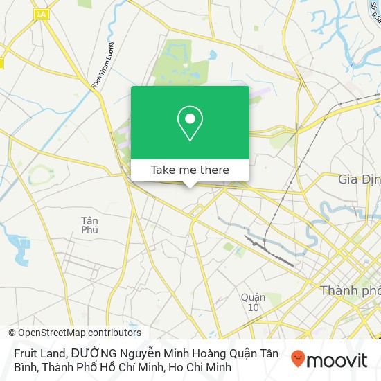 Fruit Land, ĐƯỜNG Nguyễn Minh Hoàng Quận Tân Bình, Thành Phố Hồ Chí Minh map