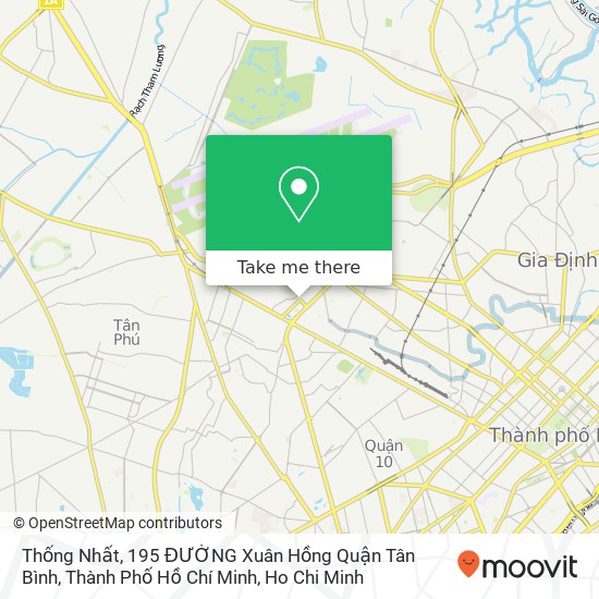 Thống Nhất, 195 ĐƯỜNG Xuân Hồng Quận Tân Bình, Thành Phố Hồ Chí Minh map