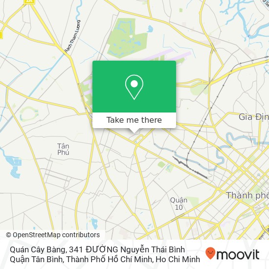 Quán Cây Bàng, 341 ĐƯỜNG Nguyễn Thái Bình Quận Tân Bình, Thành Phố Hồ Chí Minh map