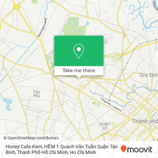 Honey Cafe-Kem, HẺM 1 Quách Văn Tuấn Quận Tân Bình, Thành Phố Hồ Chí Minh map