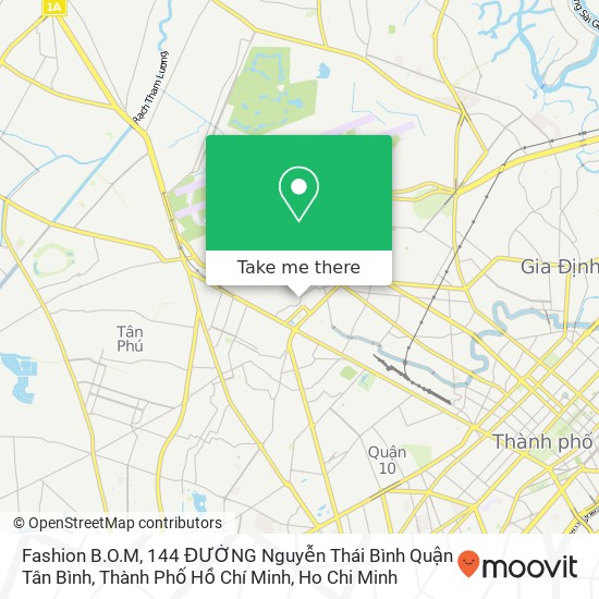 Fashion B.O.M, 144 ĐƯỜNG Nguyễn Thái Bình Quận Tân Bình, Thành Phố Hồ Chí Minh map