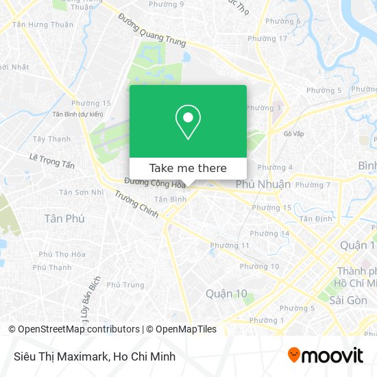How to get to Siêu Thị Maximark in Tân Bình by Bus?