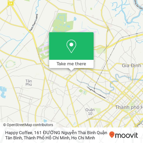 Happy Coffee, 161 ĐƯỜNG Nguyễn Thái Bình Quận Tân Bình, Thành Phố Hồ Chí Minh map